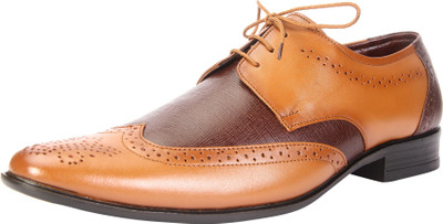 

Dokmen Tan Brown Men's Formal Shoes Lace Up For Men(Tan, Brown