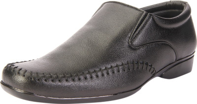 

Dokmen Black Men's Formal Shoes Slip On For Men(Black