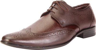 

Dokmen Cherry Brown Men's Formal Shoes Derby For Men(Maroon