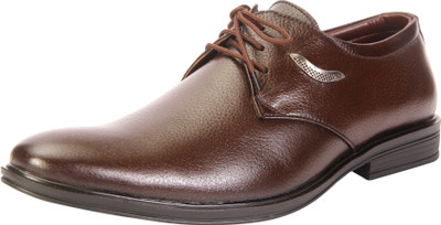 

Dokmen Cherry Brown Men's Formal Shoes Derby For Men(Brown