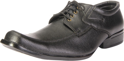 

Dokmen Black Men's Formal Shoes Lace Up For Men(Black