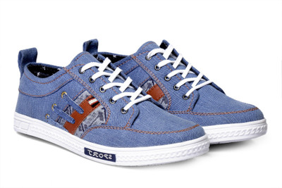 Red Rose Sneakers For Men(Blue, Navy