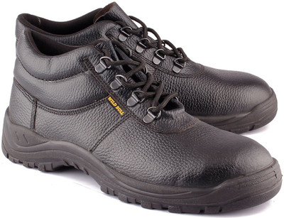 

WILD BULL Wild Bull BlackMan Leather Safety Shoes Boots For Men(Black