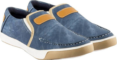 

Marco Ferro Denim Casual Outdoors, Canvas Shoes, Dancing Shoes, Corporate Casuals Slip On Sneakers For Men(Blue, Tan