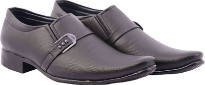 

BJOS Slip On, Party Wear, Formal Shoes Slip On For Men(Black