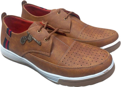 

GB Boys Premium Brown Sports Shoes Casuals For Men(Brown