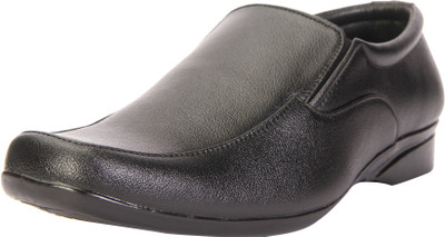 

Dokmen Black Men's Formal Shoes Slip On For Men(Black