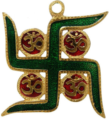 

DivyaMantra Decorative Showpiece - 13 cm(Aluminium, Green)