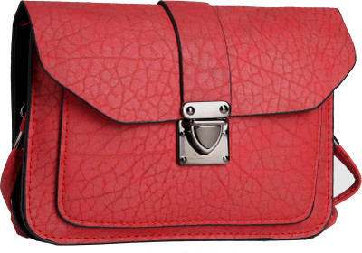 

Hawai Girls Casual Red PU Sling Bag