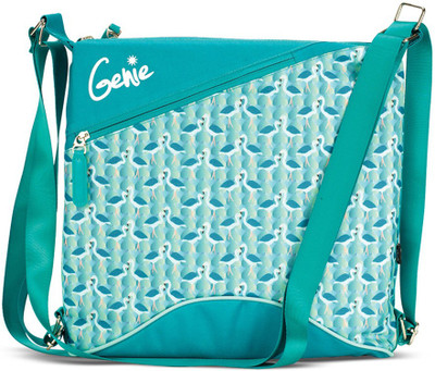 

Genie Girls Casual Green Nylon Sling Bag
