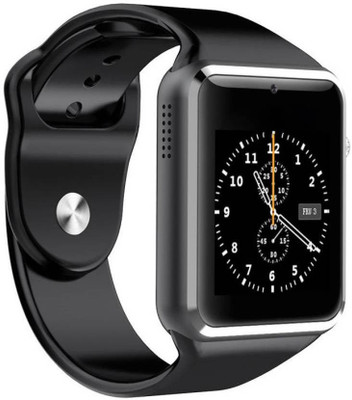 

smarty Bluetooth Smart Watch GT08 Wrist Watch Phone with Camera & SIM Card Support Smartwatch(Black Strap Regular)