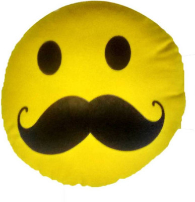 

RV PROSHOP Mustache Emoji Smiley soft toy - 19 cm(Yellow)