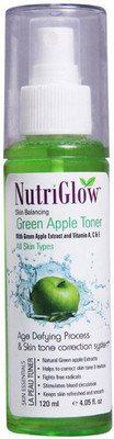 

Nutriglow Skin Balancing Green Apple Toner With Vitamin A,C & E(120 ml)