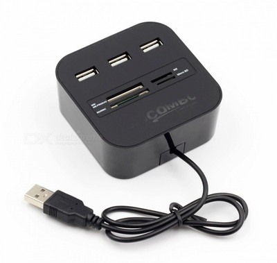 

Freya All In One COMBO 3 Port With Multi Card Reader UNIVERSAL USB Hub(Multicolor)