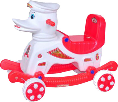 

Babyjoys Musical baby Duck Master Rider Red & White(White)