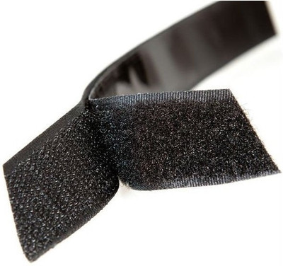 

TRIS Black Velcro Tape Roll (Hook & loop) 10 Mts * 25 MM (1 inch width) Sew-on Velcro(Black)