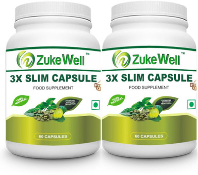 

Zukewell Slim Capsule 500 mg (60 Pure Veg Capsules) For Weight Loss-Pack of 2(120)