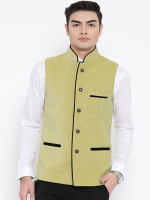 

Platinum Studio Solid Men Waistcoat, Pista