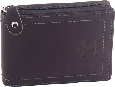 

Krosshorn Men Brown Genuine Leather Wallet(6 Card Slots)