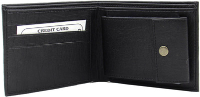 

Cyclone Men Black Genuine Leather Wallet(10 Card Slots)