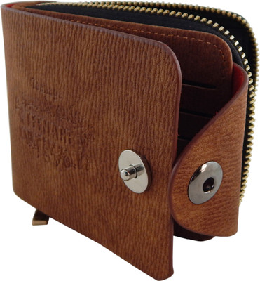 

Teenage Men Brown Artificial Leather Wallet(10 Card Slots), Rust