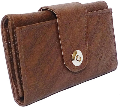 

kd collections Women Casual Brown Artificial Leather Wallet(3 Card Slots), Dark brown;kdwwl144dbrs