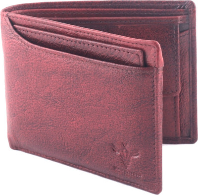 

Krosshorn Men Brown Genuine Leather Wallet(6 Card Slots)