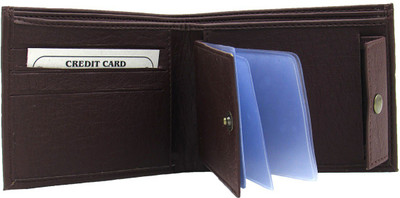 

Cyclone Men Brown Genuine Leather Wallet(10 Card Slots)