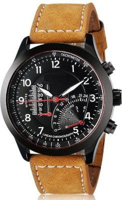 TESLO New Collection Curren Festive Season Special Black Round Shapped Dial Brown Leather Strap Party Wedding | Casual Watch | Formal Watch | Sport Watch | Fashion Wrist Watch  - For Women   Watches  (TESLO)