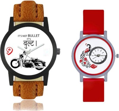 Ismart Leather a6 - Red Peacock 301 combo watches for men Watch  - For Men   Watches  (Ismart)