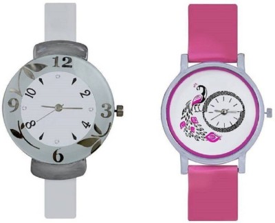Ismart white flower 239 ans pink Peacock 301 combo for girls Watch  - For Girls   Watches  (Ismart)