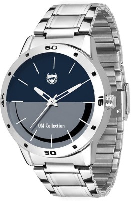 Om Collection Analogue Blue-Grey Dial with Blue Band Men's Watch-omwt-76 omwt-76 Watch  - For Men   Watches  (OM Collection)