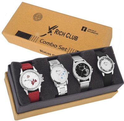 Rich Club Exclusive Combo Of 4 Multi~Colour Watch  - For Women   Watches  (Rich Club)