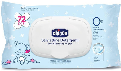 

Chicco Salviettene detergenti cleansing wipes 72 pieces flipcover pack