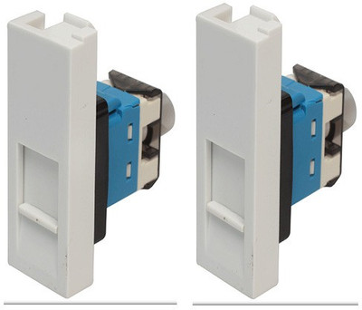 

ABB CPW1RJ45 RJ45 JACK CAT6 Wire Connector(White, Pack of 2)