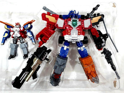 

Mohaak Gallery Twin Pack of 10" Inches & 4.5" Optimus Prime Transformers ( Premium Quality Product )(Multicolor)