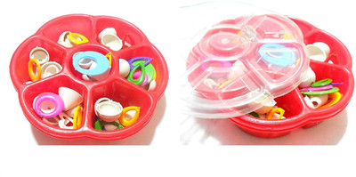 

GOELX Jumka Silk thread all shapes- round, cone,heart bases gift storage flower box with cover