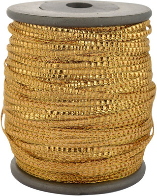 

GOELX Synthetic Zari Threads (10 cm x 8 cm x 4 cm, Gold, Art_209)