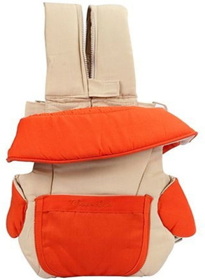

GJE Adjustable Hands-Free 4-In-1 Baby Carrier Bag With Comfortable Head Support Baby Carrier Baby Carrier(Orange, Front Carry facing in)
