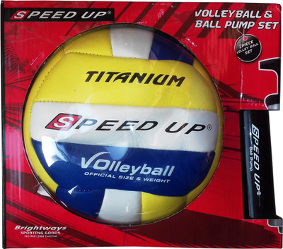 

kidoz kingdom SPEED UP TITANIUM VOLLEYBALL AND BALL PUMP SET Volleyball - Size: (Pack of 1, Multicolor