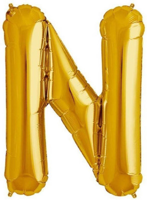 

Theme My Party Solid Solid Foil Balloon-30 Inch Alphabet Golden (N) Balloon (Gold, Pack of 1) Balloon(Gold, Pack of 1)