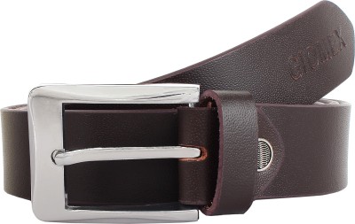 

giomex Men Casual, Formal, Party Black Genuine Leather Belt, Dark brown