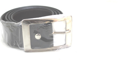 

VINE Men Casual, Formal, Party, Evening Black Genuine Leather Belt