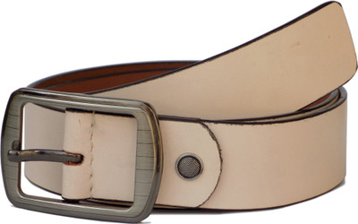 

Czar Enterprises Boys Casual White Genuine Leather Belt