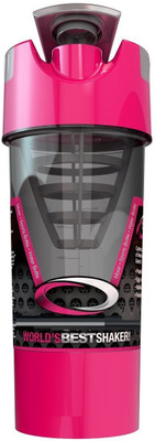VibeX ® Blender Bottle Classic Bottle Sipper 480 ml Shaker(Pack of 1, Pink), Light pink