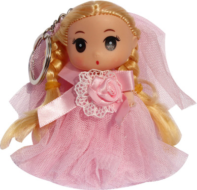 

CTW Cute Mini Fairy Dress Doll kids special Locking Key Chain(Pink)
