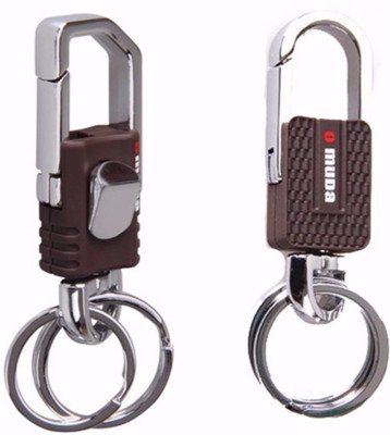 

CTW Locking Heavy quality car & Bike Locking Key Chain(Brown)