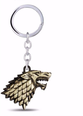 

CTW Metalic Lion Face Key Chain(Brown)