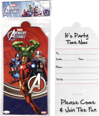 

Funcart Avenger Invitation Card(Multicolor, Pack of 10)