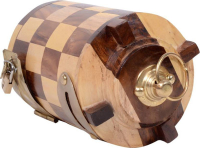 

CraftOnline nice look woooden piggy money bank Coin Bank(Brown)